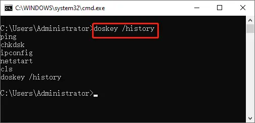 Save Windows Command Prompt History on Exit