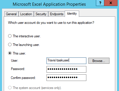 Powershell Excel.Application Task Scheduler Automation