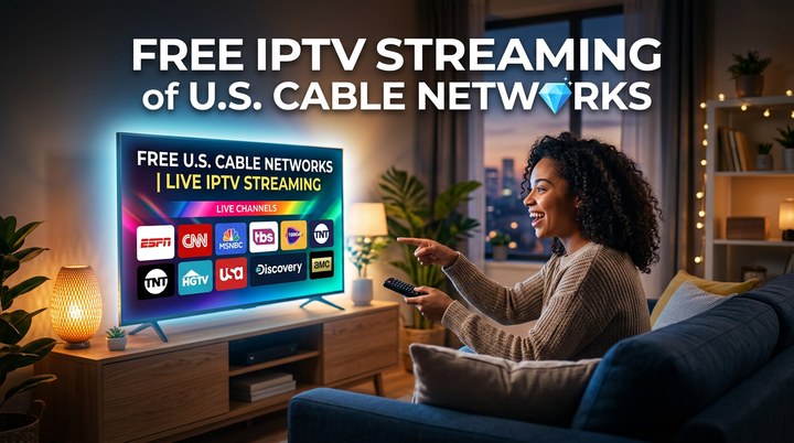 The Best Free M3U IPTV Streaming with U.S. Cable Networks