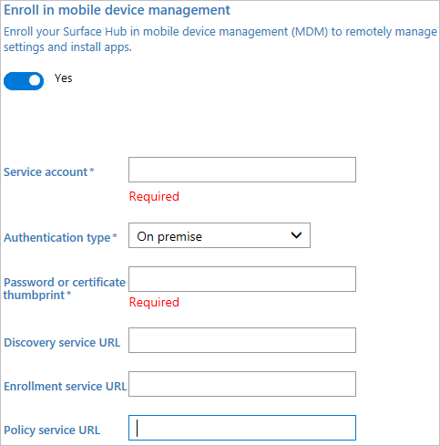 enroll in mobile device management