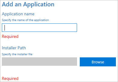 add an application
