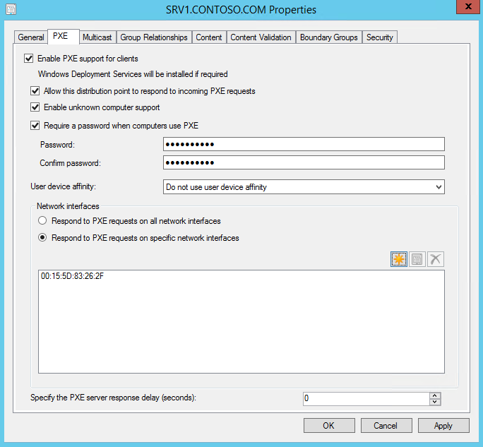 Config Mgr PXE